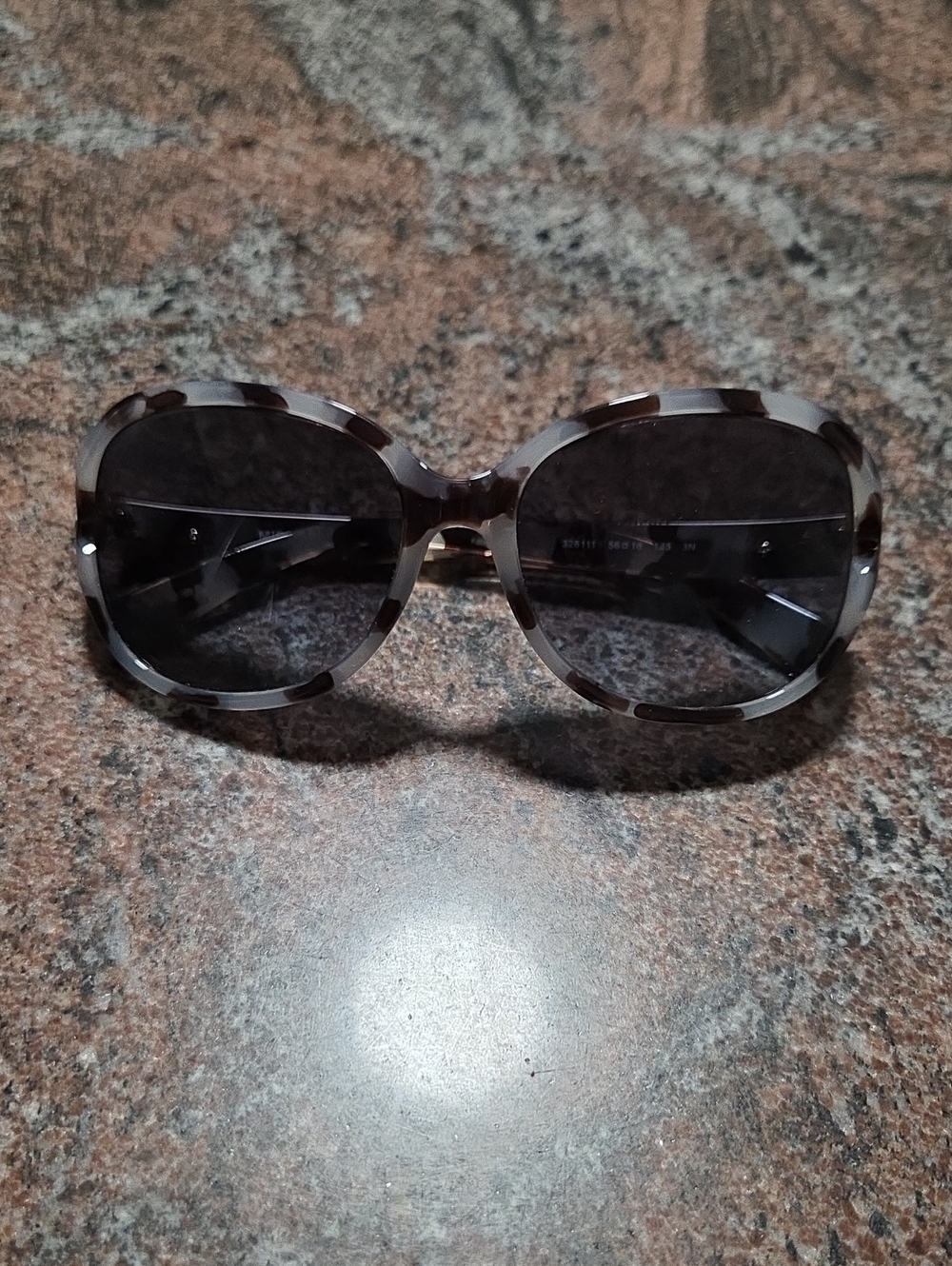 Michael Khors Women’s Oversized Tortoiseshell Sunglasses - Gray Lenses